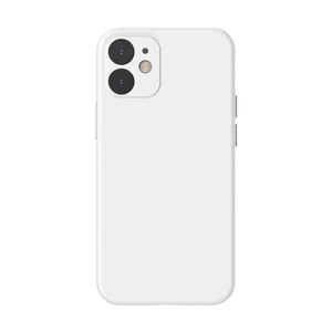 Силиконовый чехол Baseus Liquid Silica Gel Protective Case White для iPhone 12 mini - Фото 2
