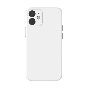 Силіконовий чохол Baseus Liquid Silica Gel Protective Case White для iPhone 12 - Фото 2