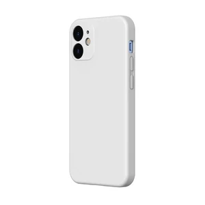 Силиконовый чехол Baseus Liquid Silica Gel Protective Case White для iPhone 12 mini WIAPIPH54N-YT02 - Фото 1