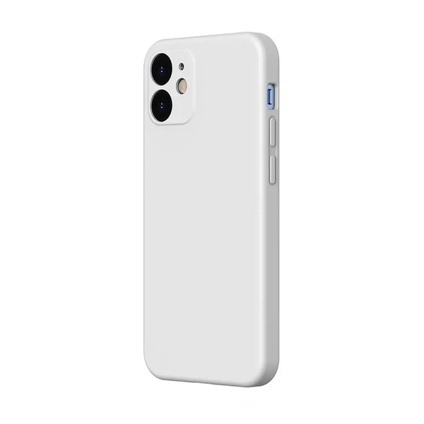 Силиконовый чехол Baseus Liquid Silica Gel Protective Case White для iPhone 12 mini в Броварах