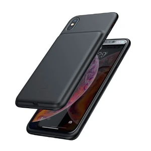 Чохол-акумулятор Baseus Liquid Silicone Smart Power Black для iPhone X | XS