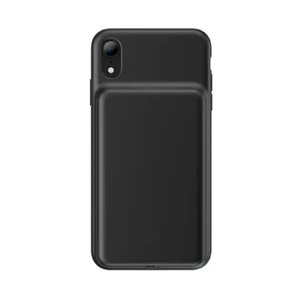 Чохол-акумулятор Baseus Liquid Silicone Smart Power Black для iPhone XR ACAPIPH61-BJ01 - Фото 1