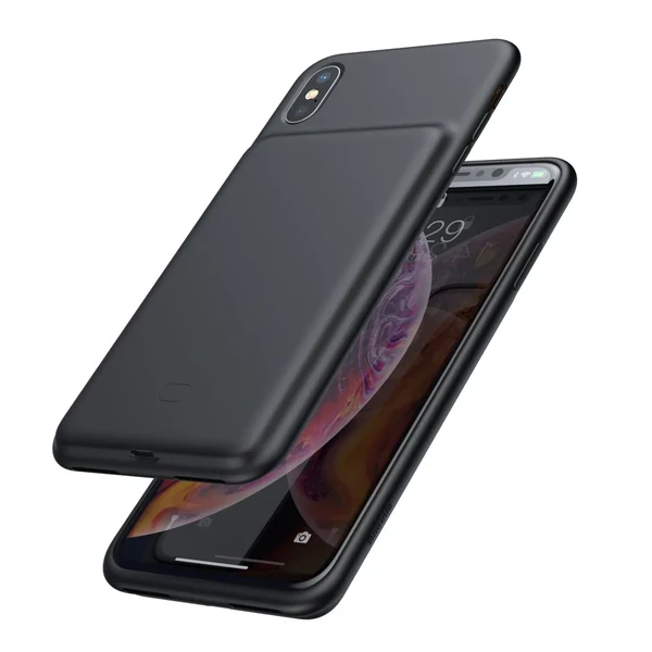 Чохол-акумулятор Baseus Liquid Silicone Smart Power Black для iPhone XS Max
