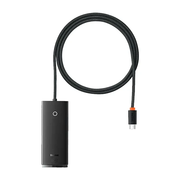 Хаб (адаптер) Baseus Lite Series 4-Port HUB USB Type-C to USB-A 3.0 Black (1m)