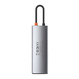 Хаб Baseus Metal Gleam Multifunctional 8 in 1 Type-C PD Grey - Фото 2