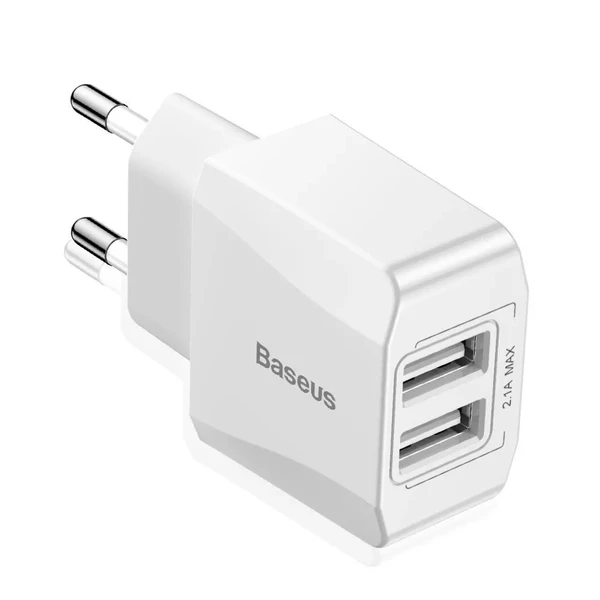 Зарядний пристрій Baseus Mini Dual-U 2.1A