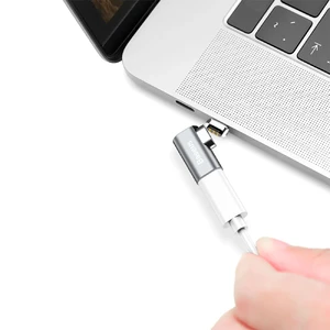 Магнітний перехідник USB Type-C Baseus Mini Magnetic Elbow - Фото 3