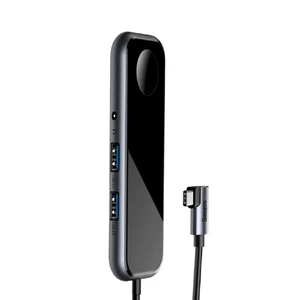 Хаб з зарядкою Apple Watch Baseus Mirror Series Multifunctional USB-C Hub - Фото 4
