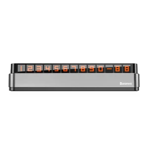 Парковочная карта Baseus Moonlight Box Series Temporary Parking Number Plate Gray ACNUM-B0S - Фото 1