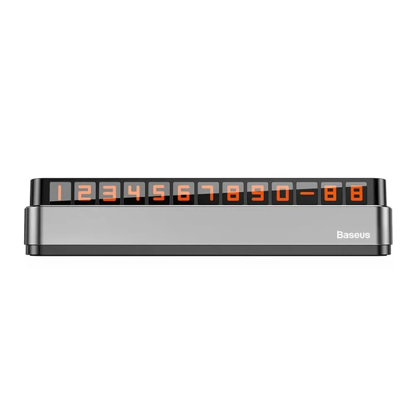 Парковочная карта Baseus Moonlight Box Series Temporary Parking Number Plate Gray