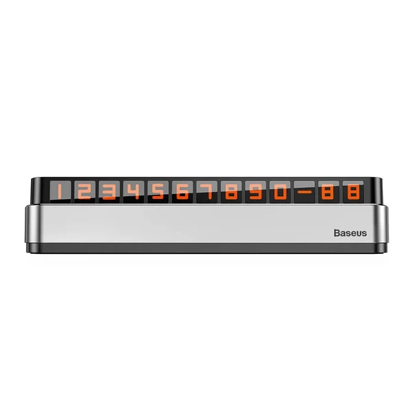 Паркувальна Карта Baseus Moonlight Box Series Temporary Parking Number Plate Silver у Полтаві