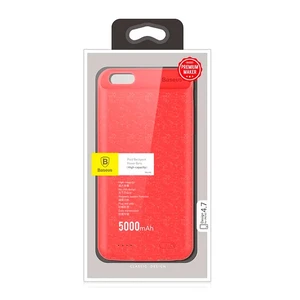 Чехол-аккумулятор Baseus Plaid Backpack 5000mAh Red для iPhone 6 | 6s - Фото 6