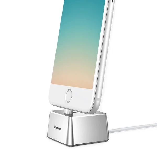 Алюмінієва док-станція Baseus Quadrate з кабелем Lightning для iPhone у Хмельницькому