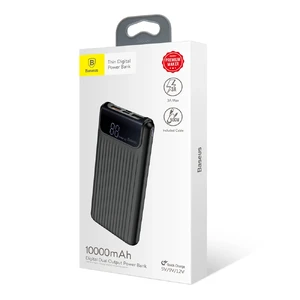 Повербанк с дисплеем Baseus Thin Digital Power Bank 10000mAh Black - Фото 8