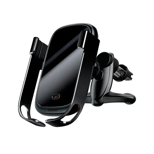 Автодержатель с беспроводной зарядкой Baseus Rock-Solid Car Holder Black