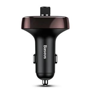 Автомобильный FM трансмиттер Baseus S-09 T-Typed Bluetooth MP3 Coffee CCALL-TM12 - Фото 1