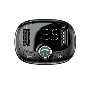 Автомобільний FM трансмітер Baseus S-09 T-Typed Bluetooth MP3 Black - Фото 3