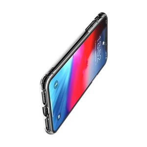 Противоударный чехол Baseus Safety Airbags Transparent Black для iPhone XS Max - Фото 4