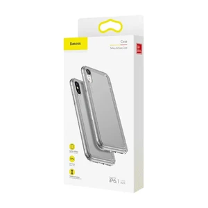 Противоударный чехол Baseus Safety Airbags Transparent Black для iPhone XR - Фото 7