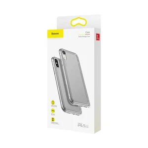 Противоударный чехол Baseus Safety Airbags Transparent Black для iPhone XS Max - Фото 6