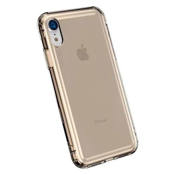 Протиударний чохол Baseus Safety Airbags Transparent Gold для iPhone XR