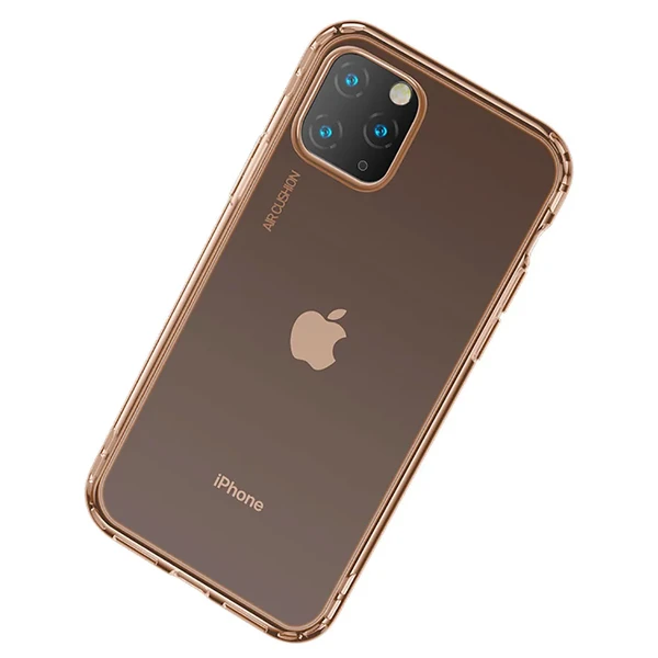 Протиударний чохол Baseus Safety Airbags Transparent Gold для iPhone 11 Pro