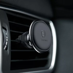 Магнитный автодержатель Baseus Magnetic Air Vent Car Mount Holder Black - Фото 5