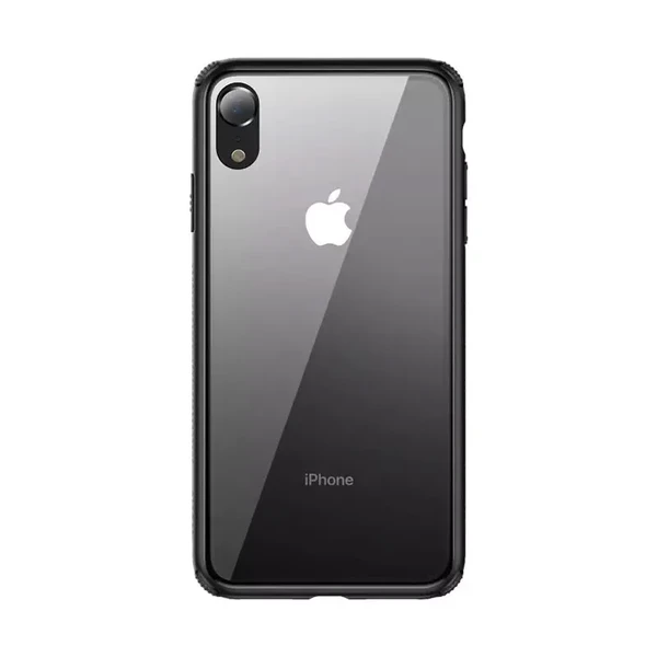 Скляний чохол Baseus See-Through Black для iPhone XR