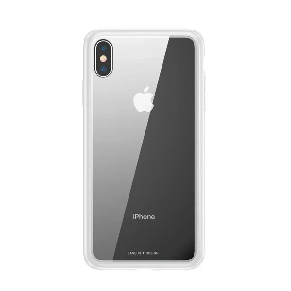 Скляний чохол Baseus See-Through White для iPhone XS Max