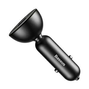 Автозарядка з дисплеєм Baseus Shake-Head Dual USB Black - Фото 2