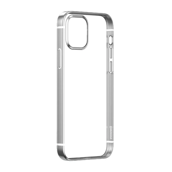 Силіконовий чохол Baseus Shining Case (Anti-fall) Silver для iPhone 12 | 12 Pro