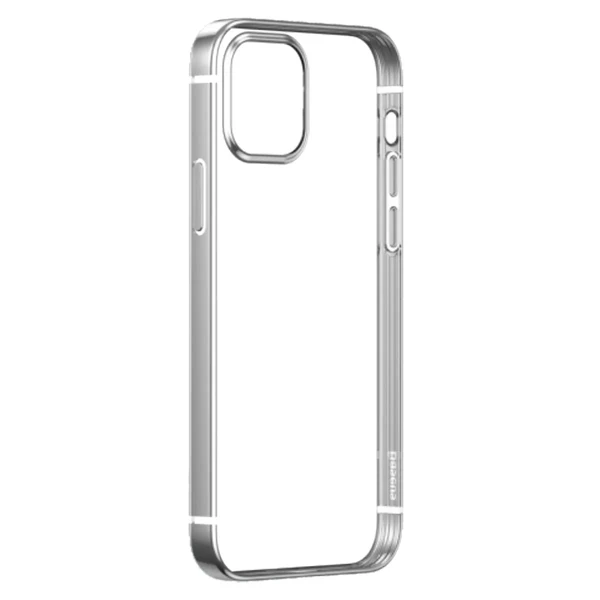 Силіконовий чохол Baseus Shining Case (Anti-fall) Silver для iPhone 12 Pro Max у Рівному