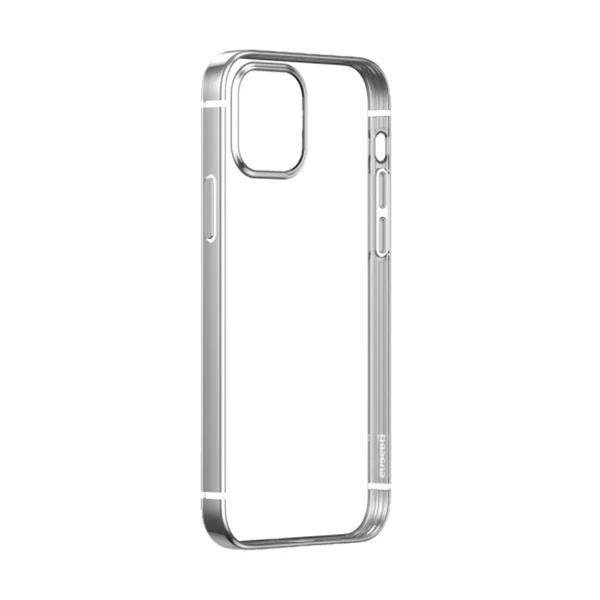 Силіконовий чохол Baseus Shining Case (Anti-fall) Silver для iPhone 12 mini в Чернівцях