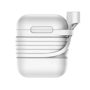 Силіконовий чохол з шнурком Baseus Silicone Case Gray для Apple AirPods