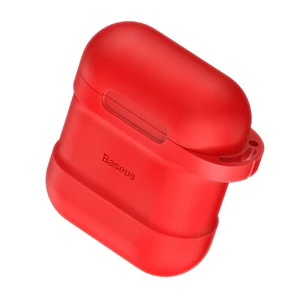 Силіконовий чохол з шнурком Baseus Silicone Case Red для Apple AirPods - Фото 4
