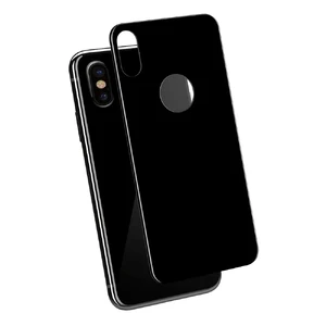 Защитное стекло на заднюю панель Baseus 3D Silk-Screen Back Glass 0.3mm Black для iPhone X | XS - Фото 2