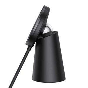 Беспроводное зарядное устройство Baseus Simple Stand Wireless Charger MagSafe 15W Black - Фото 4