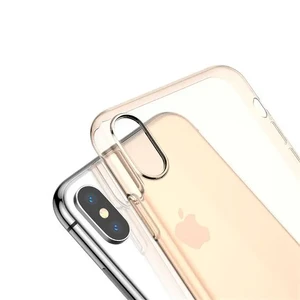 Чехол Baseus Simplicity Series Transparent Gold для iPhone X | XS - Фото 2