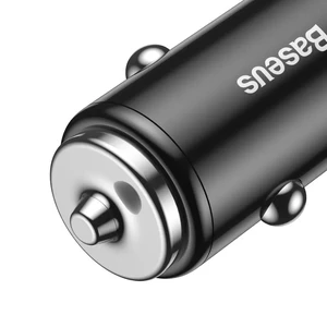 Швидка автозарядка Baseus Small Screw Dual-USB Black 36W - Фото 5