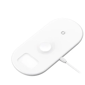 Беспроводная зарядка Baseus Smart 3-in-1 White 18W - Фото 2