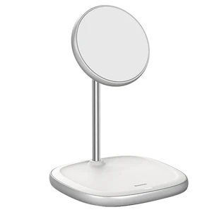 Док-станція Baseus Swan Magnetic Desktop MagSafe 15W White для iPhone 14 | 13 | 12