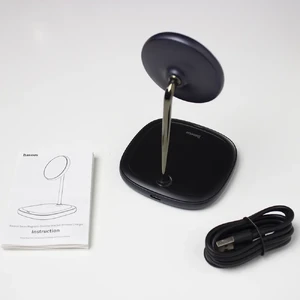 Док-станция Baseus Swan Magnetic Desktop MagSafe 15W Black для iPhone 14 | 13 | 12 - Фото 5