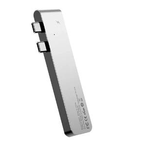 Алюминиевый концентратор Baseus Thunderbolt С+ Hub Deep Space Grey CAHUB-B0G - Фото 1