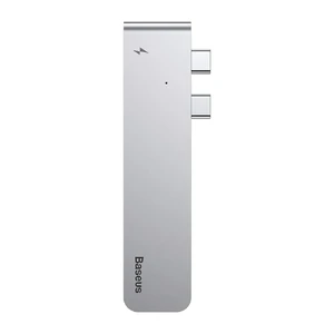 Алюминиевый концентратор Baseus Thunderbolt С+ Hub Deep Space Grey - Фото 4