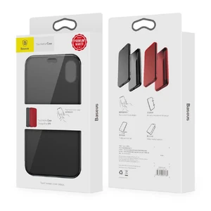 Чехол-книжка Baseus Touchable Case Black для iPhone X | XS - Фото 4