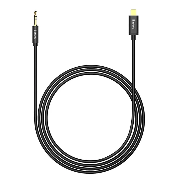 Кабель Baseus Yiven M01 USB-C to Mini-Jack 3.5mm Black 1.2m