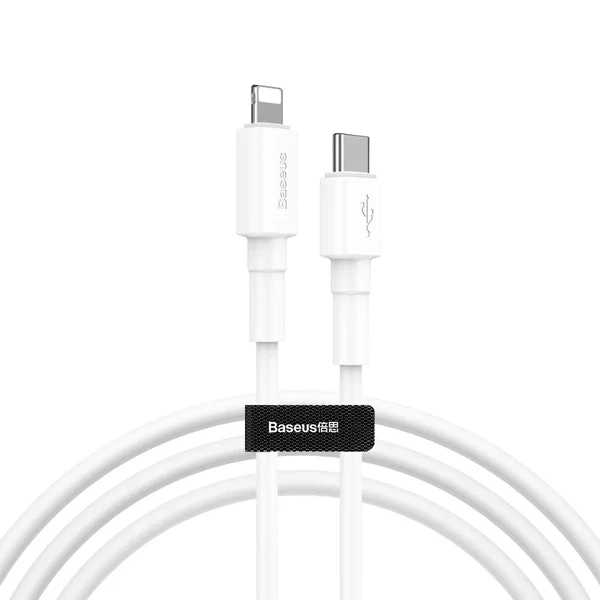 Кабель Baseus USB Type-C to Lightning PD White 18W в Харькове