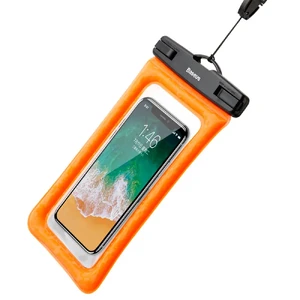 Універсальний водонепроникний чохол Baseus Waterproof Bag Orange для смартфонів до 6" - Фото 3
