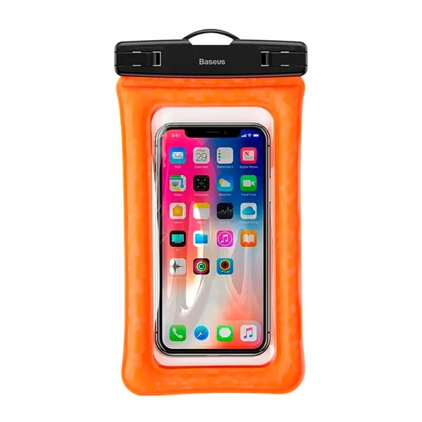 Універсальний водонепроникний чохол Baseus Waterproof Bag Orange для смартфонів до 6"
