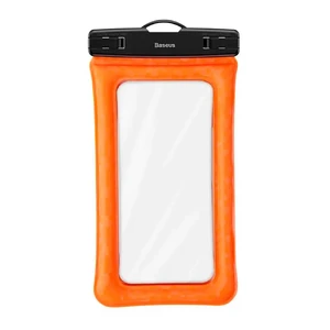 Універсальний водонепроникний чохол Baseus Waterproof Bag Orange для смартфонів до 6" - Фото 2